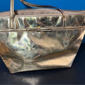 Kate Spade Gold Metallic Tote